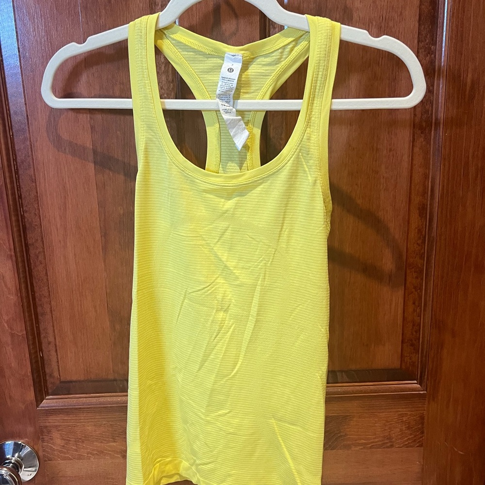 Lululemon Athletica Bright Yellow Tank Top